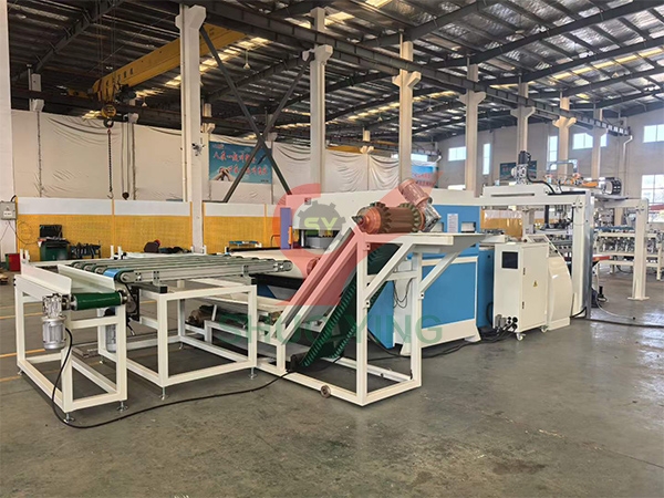 LVT地板自动裁断机生产线出口非洲